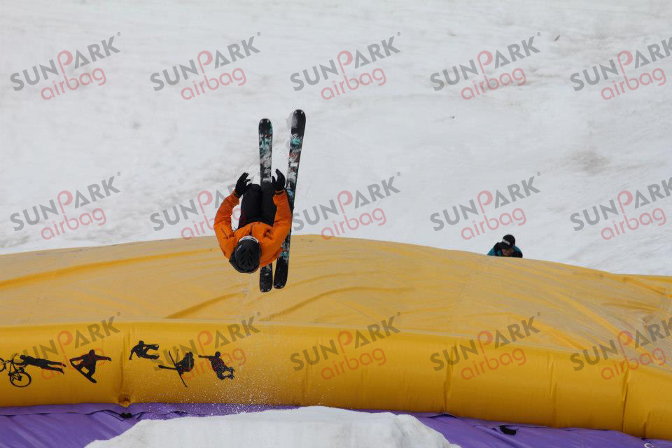 Ski Jump into Airbag (2)