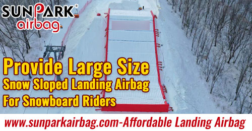 Large-Size-Snow-Sloped-Landing-Airbag-For-Snowboard-Riders China Manufacturer-SUNPARK