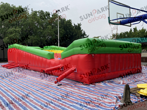 Tubing Airbag Landing Side View
