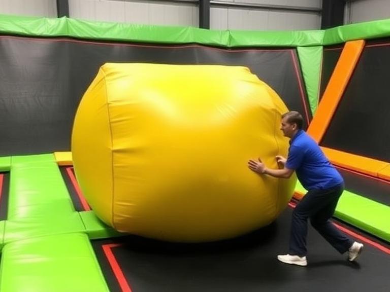Assess the Condition of the Trampoline Park Airbag