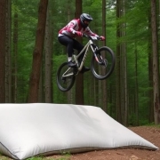 How to land a MTB jump with large airbag landing
