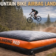 mountain bike airbag landing