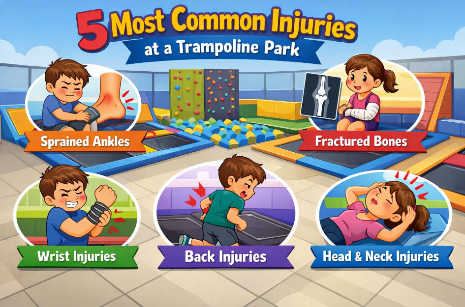 5 Most Common Injury at a Trampoline Park