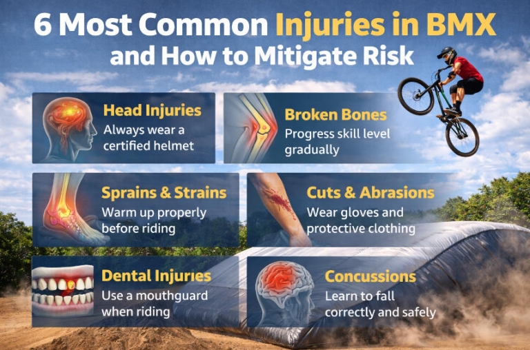 6 Most Common Injuries in BMX and How to Mitigate Risk - SunparkAirbag