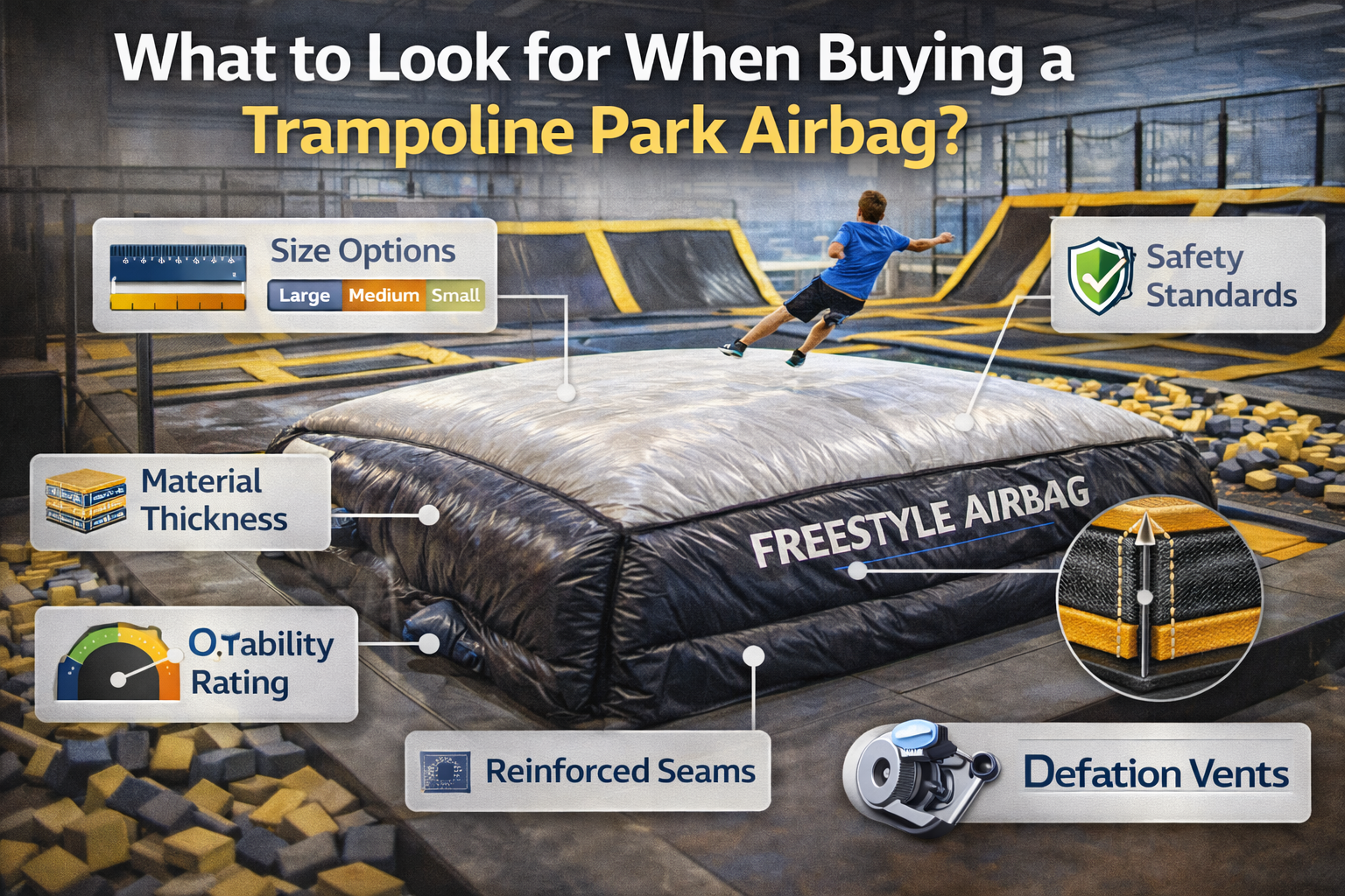 What to Look for When Buying a Trampoline Park Airbag