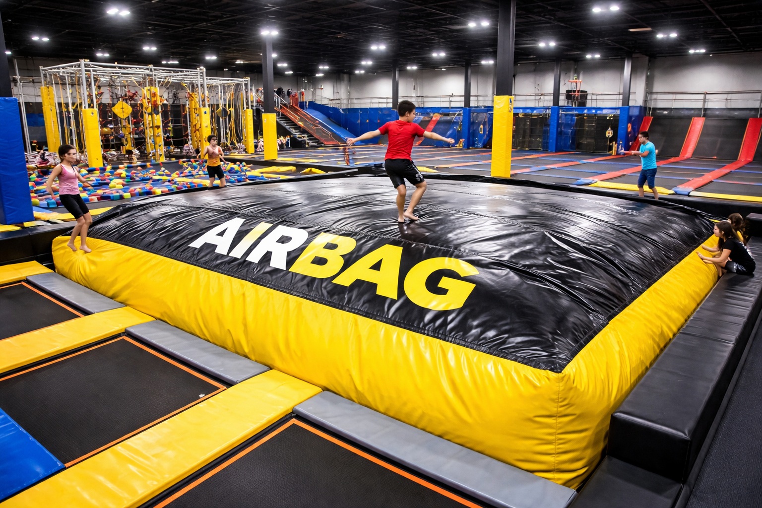 trampoline park airbag