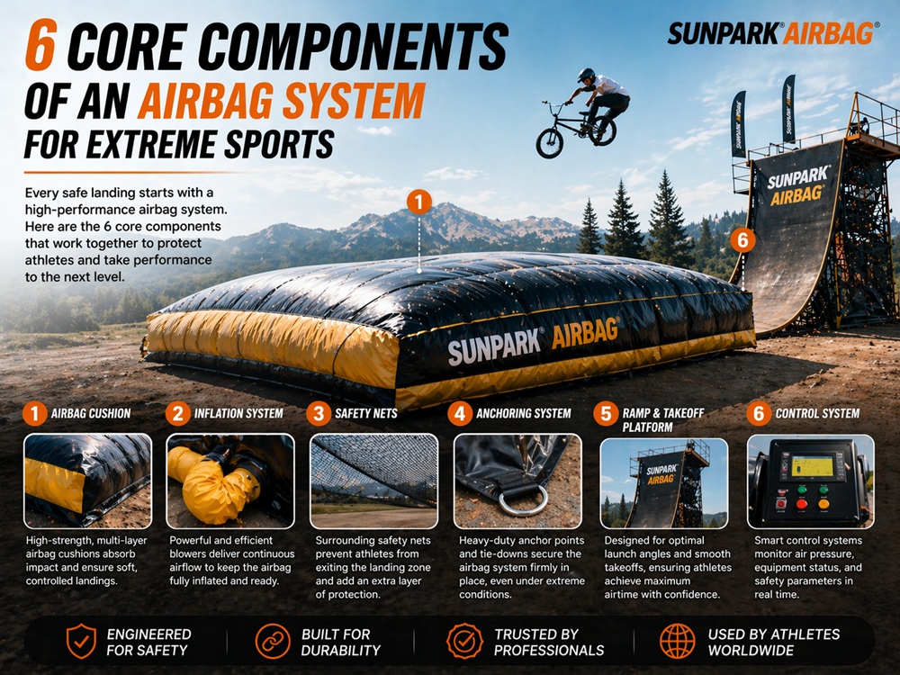 6 Core Components of an Airbag System for Extreme Sports