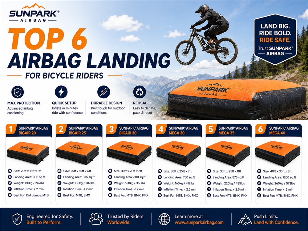 top 6 Airbag Landing for bicycle riders