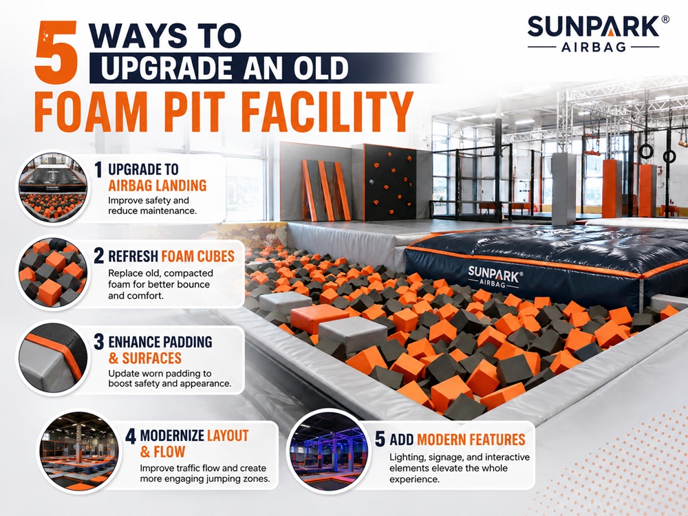 5 Ways to Upgrade an Old Foam Pit Facility