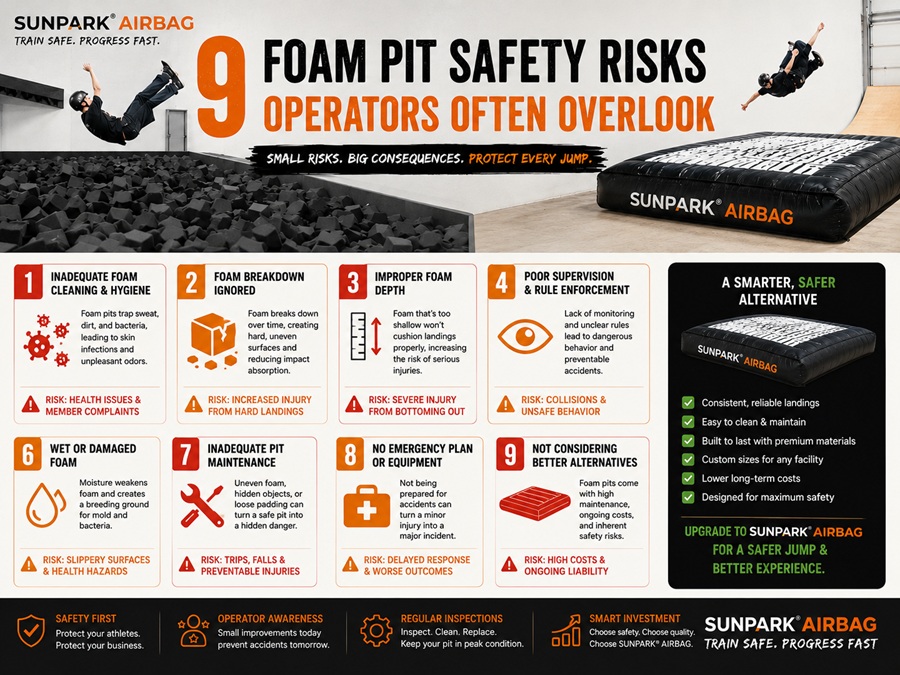 9 Foam Pit Safety Risks Operators Often Overlook in 2026