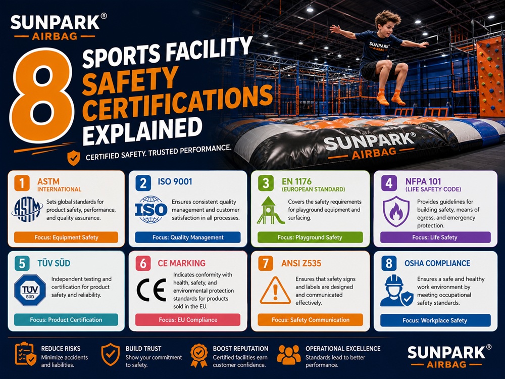 8 Sports Facility Safety Certifications Explained