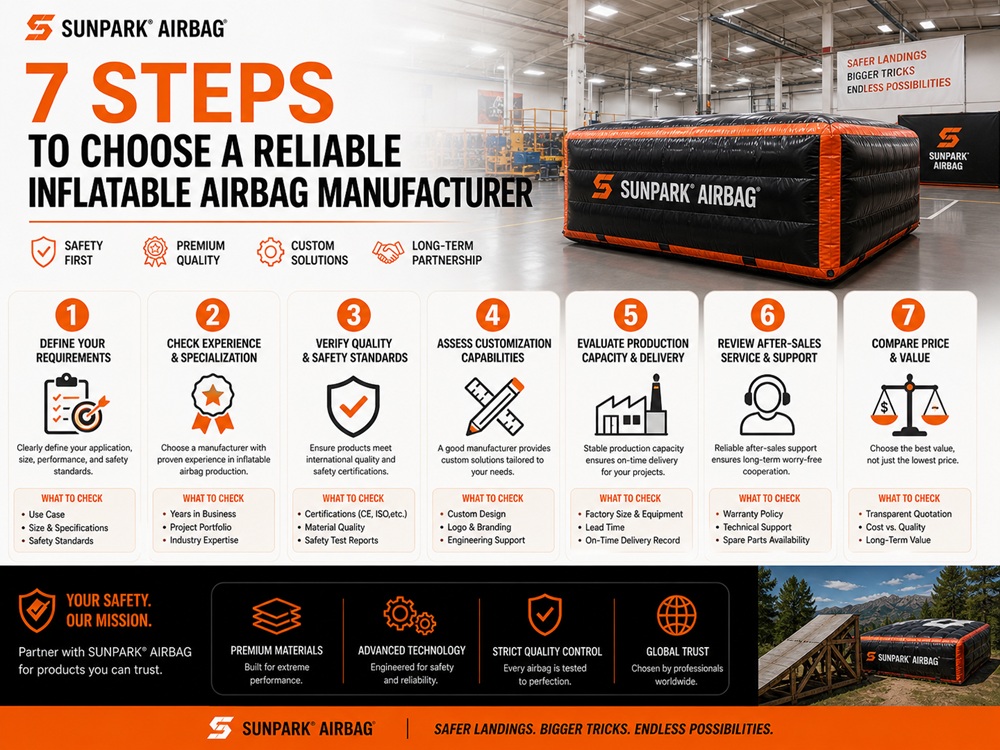 7 Steps to Choose a Reliable Inflatable Airbag Manufacturer