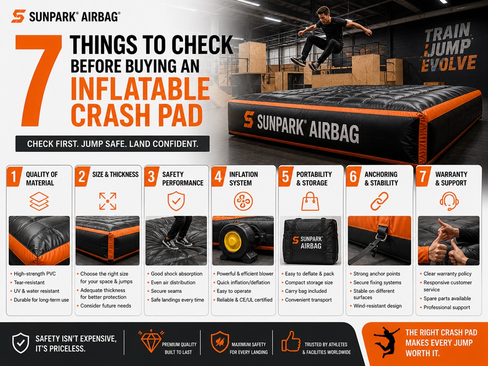 7 Things to Check Before Buying an Inflatable Crash Pad