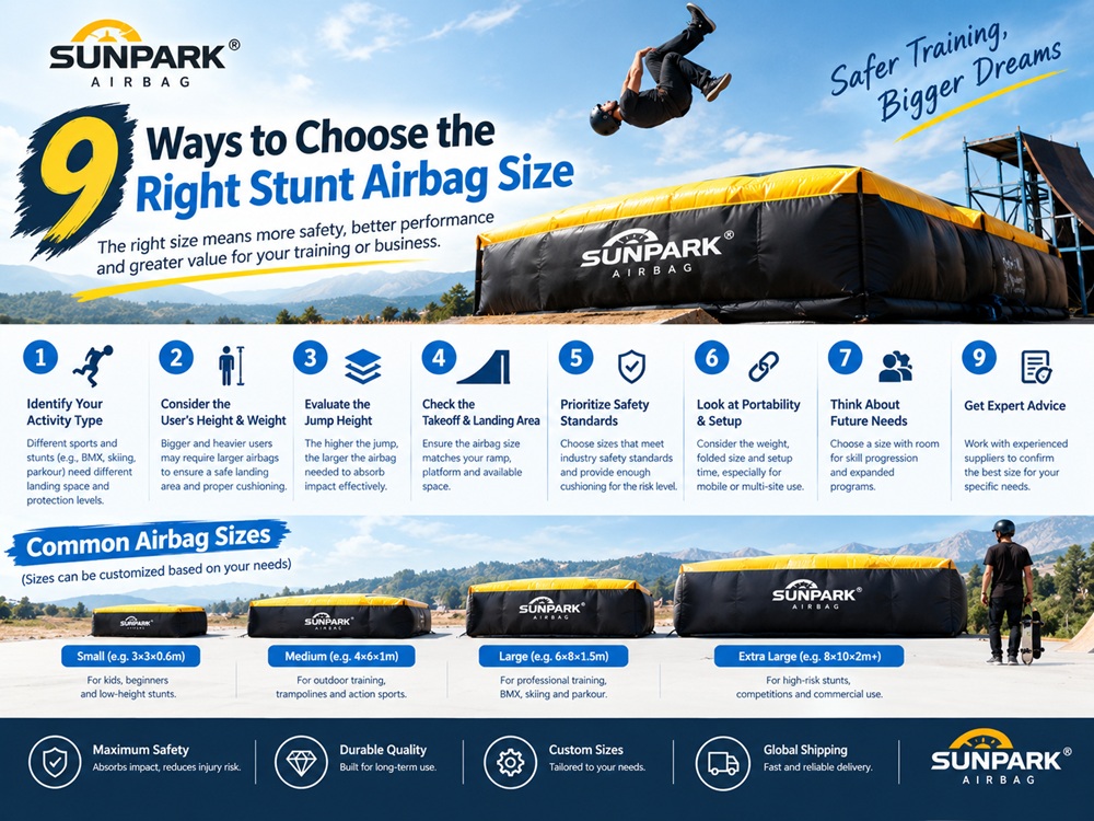9 Ways to Choose the Right Stunt Airbag Size